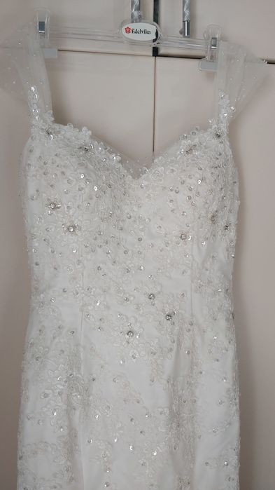 Шикарное свадебное платье размер S (40-44)