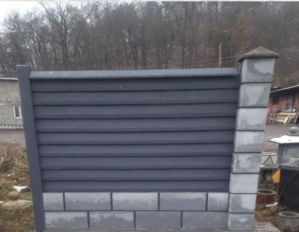 Забор,Еврозаборы, Бетонный забор, Заборы, Європаркан, бетонний пар