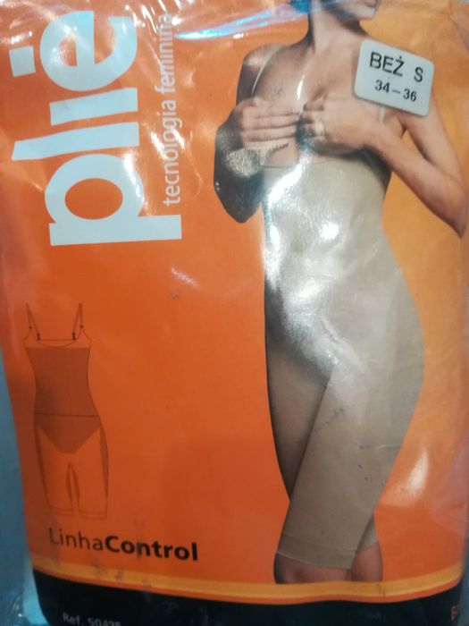 Majtki modelujące z nogawką na szelkach