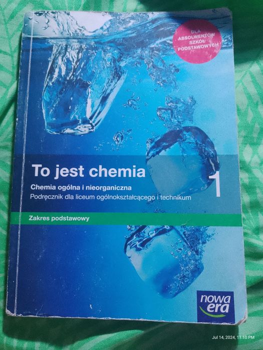 Książka do chemii zakres podstawowy kl 1 Lo