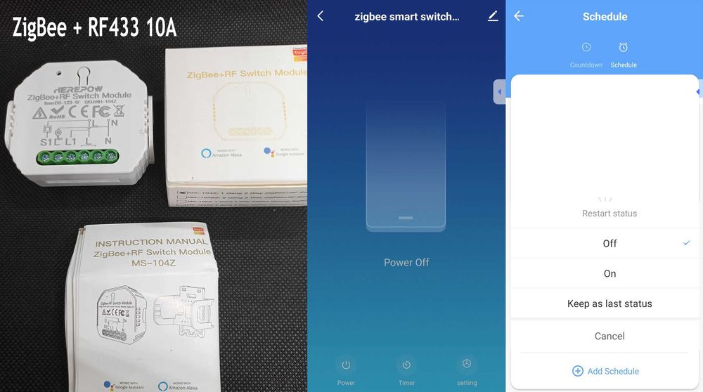 Розумне реле WI-FI \ RF433 \ Zigbee