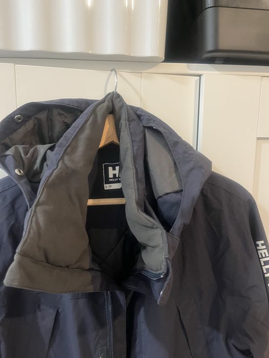 Granatowa parka Helly Hansen, puch jesień, zima, rozmiar s. Stan bdb