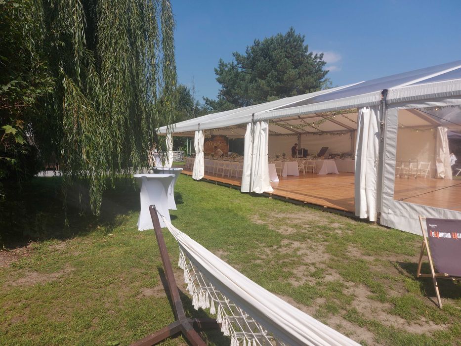 Wesele w hali namiotowej, imprezy okolicznościowe, catering