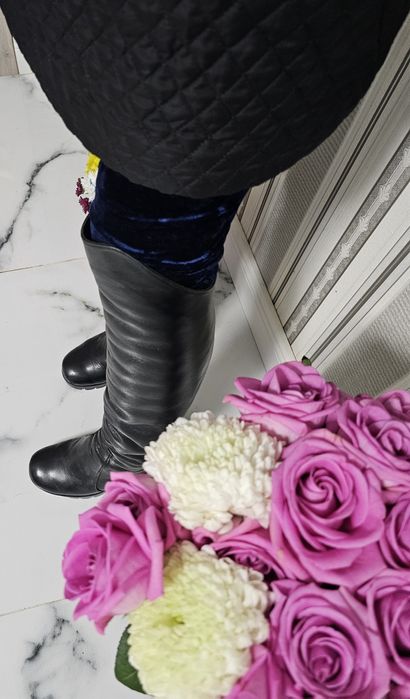 Ботфорти чоботи сапоги з натуральної шкіри