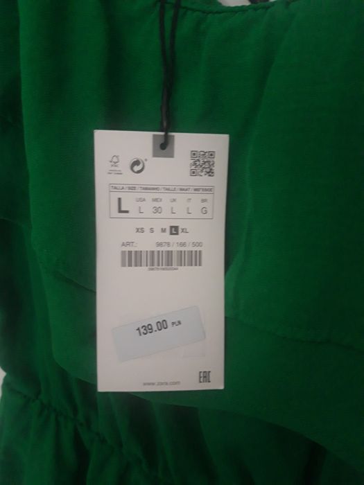 Sukienka na jedno ramię Zara  L