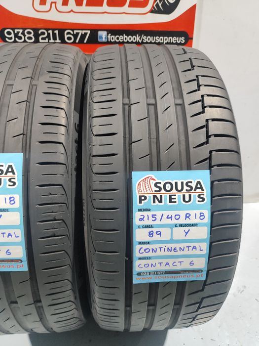 2 pneus como novos 215-40R18 Continental - Oferta dos Portes