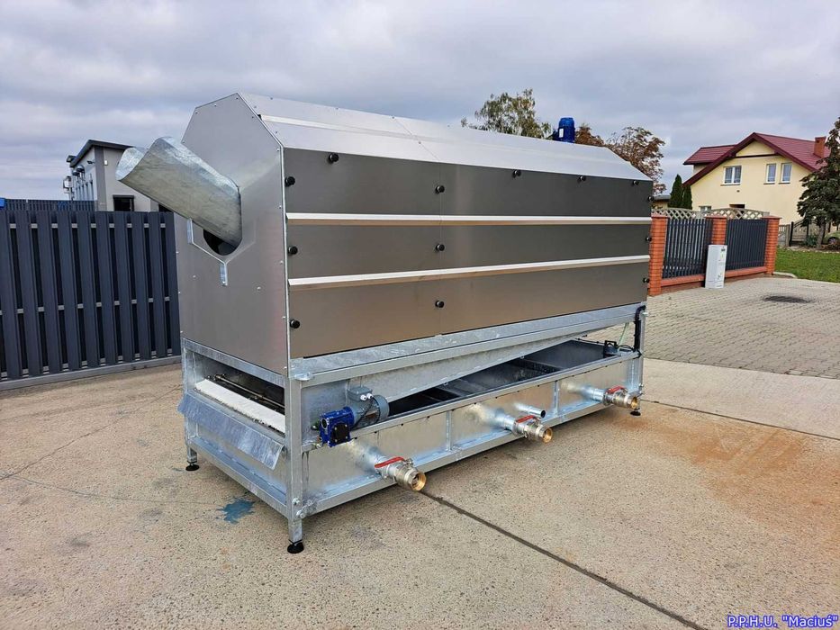 Nowa myjka szczotkowa - szczotkarka wahadłowa do warzyw MS-3000