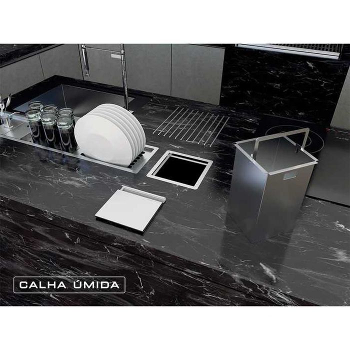 Cubas e Escorredores embutidos em Aço inox