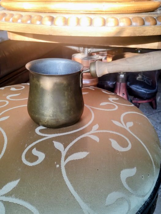 Miedziany tygielek do kawy , PRL