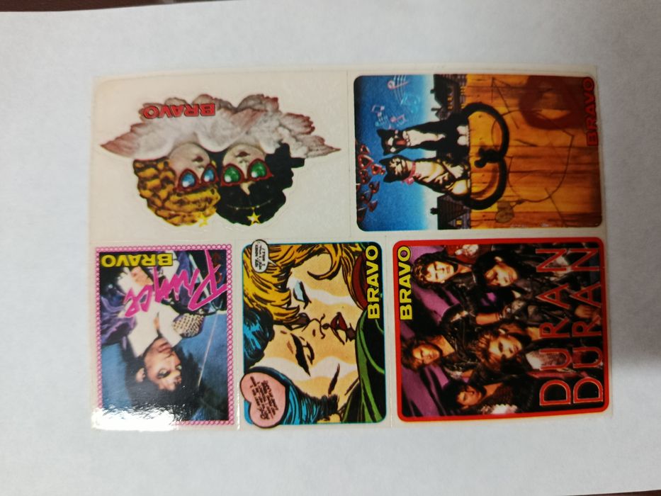 AUTOCOLANTES Musicais - Anos 80 (lote)