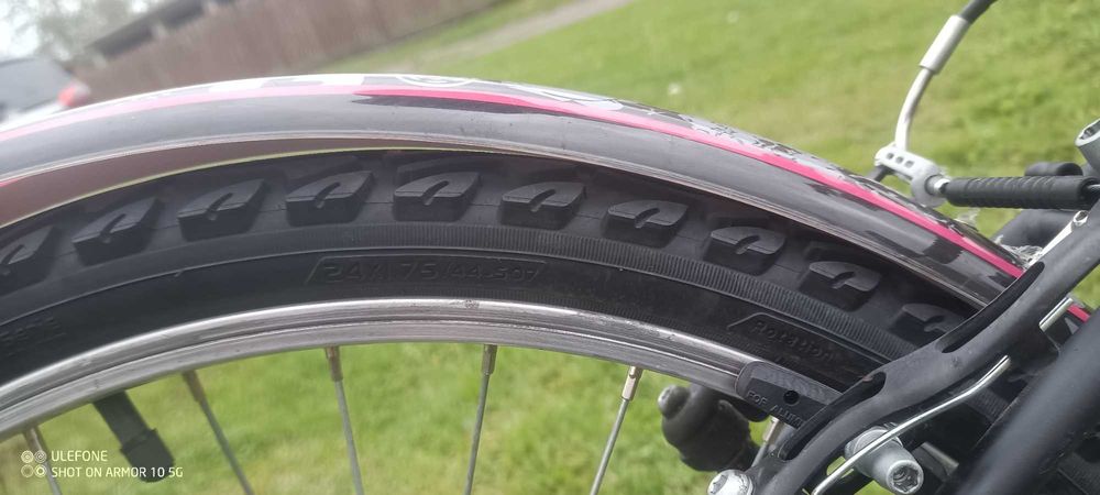 Rower Dziewczęcy B'TWIN Poply 500 | Koła 24" | 6 Biegów Shimano | Gotowy do jazdy!