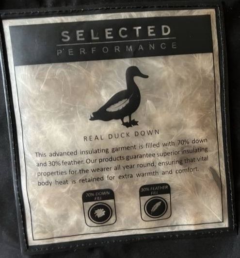 Зимовий пуховик чорний