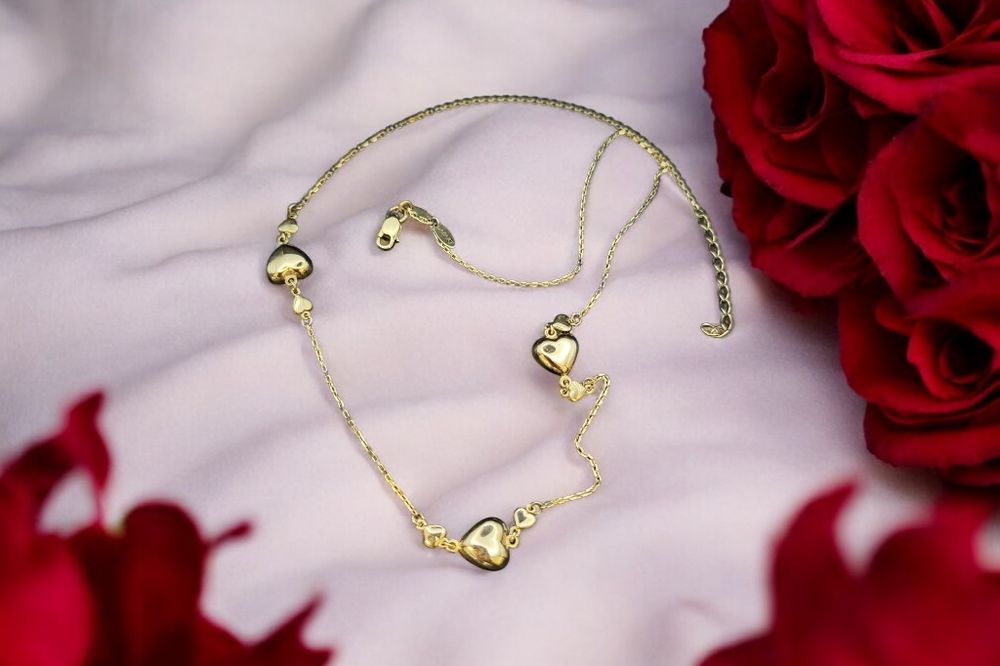 Naszyjnik złoty Apart serduszka