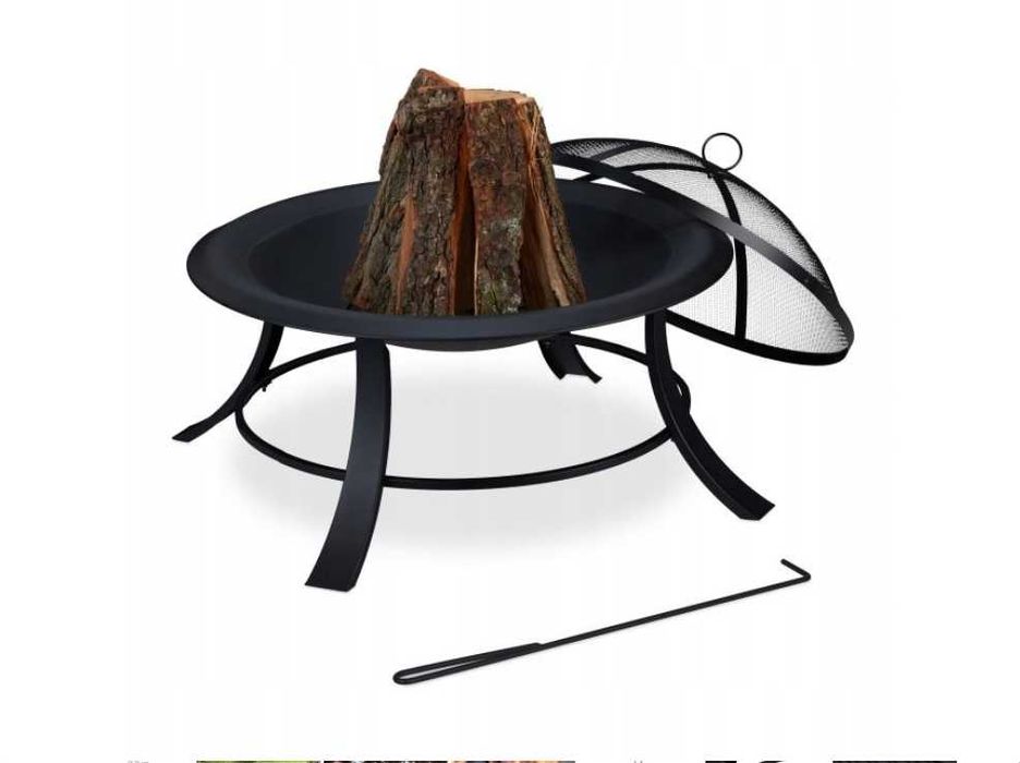 Palenisko Ogrodowe na Ognisko Grill duże solidne pogrzebacz