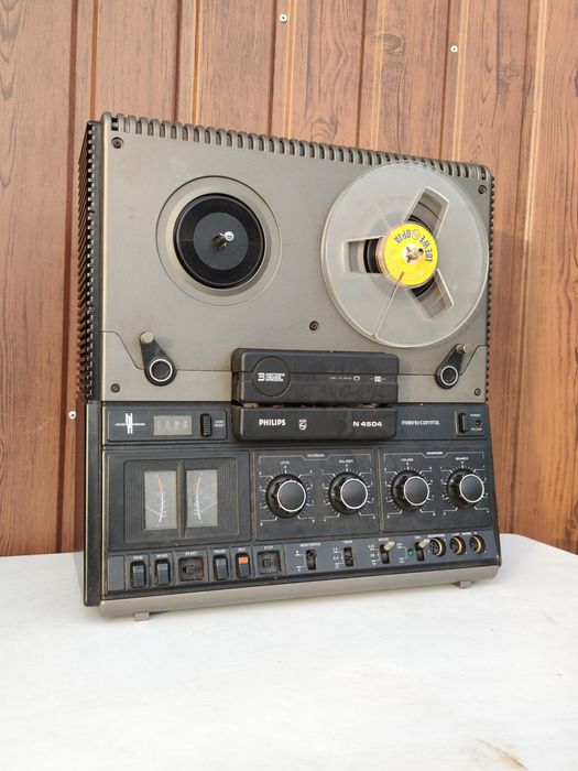Philips N4504 magnetofon szpulowy szpulowiec lata 70 recorder