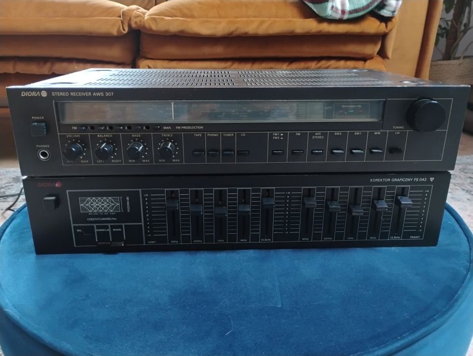 Zestaw Amplituner Diora AWS 307 (niski numer)+ korektor Diora FS042