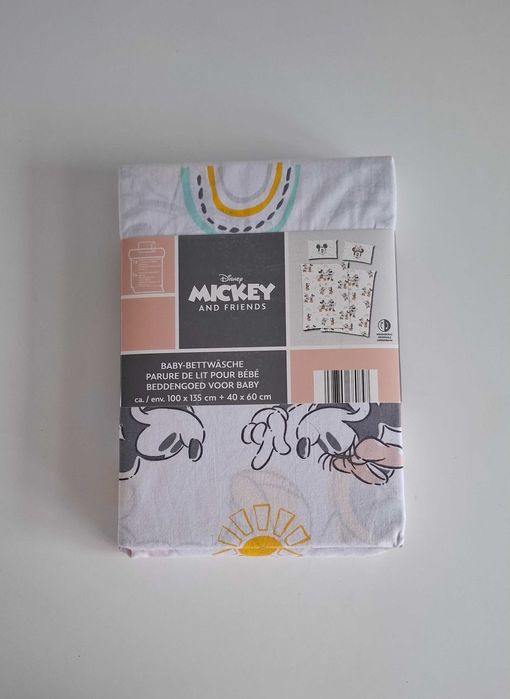 Nowa pościel dziecięca niemowlęca Mickey Disney komplet 100x135