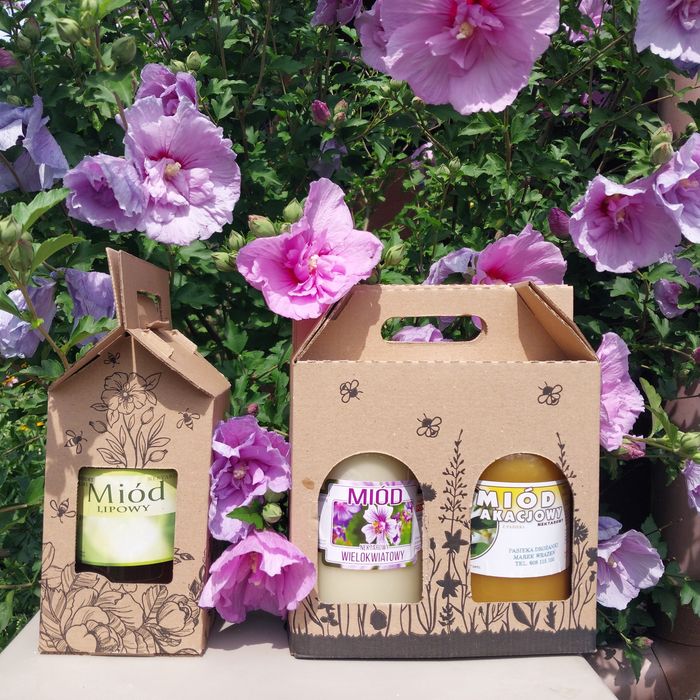 Miód prawdziwy NATURALNY z opakowaniem