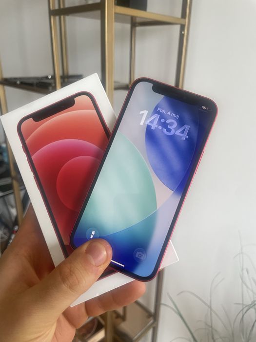 iPhone 12 mini - 128gb - czerwony - 100% kondycji bat. - stan bdb - komplet