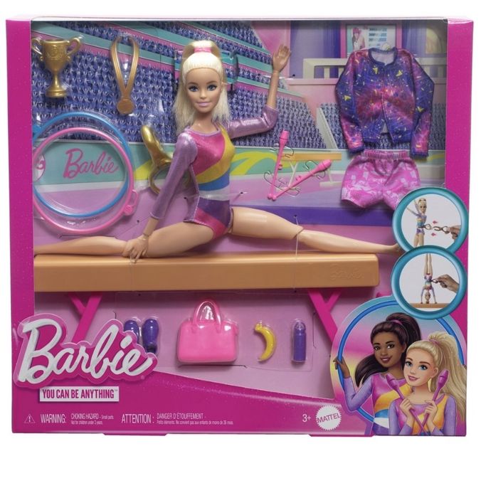 Барбі Гімнастка Barbie тренування з гімнастики you can gym гімнастика