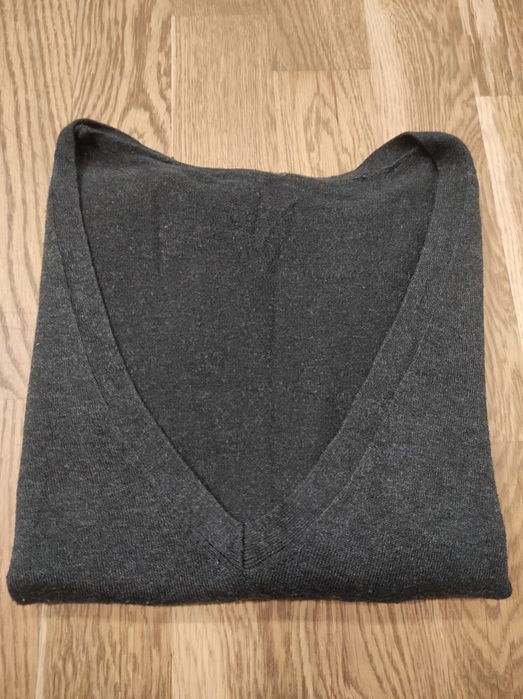 Ciemnoszary długi damski sweter rozm. 10 TopShop