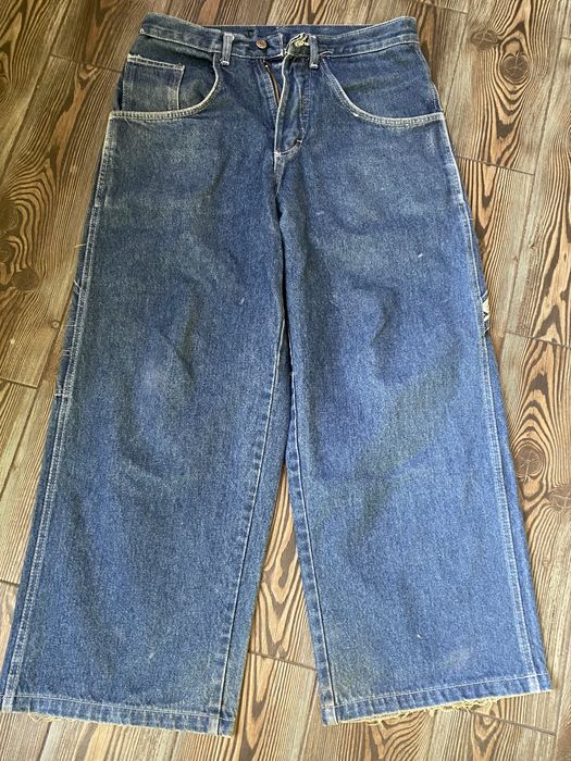 Джинсы мужские на подростка широкие модные