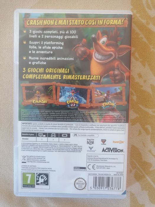 Crash n sane trilogy - switch