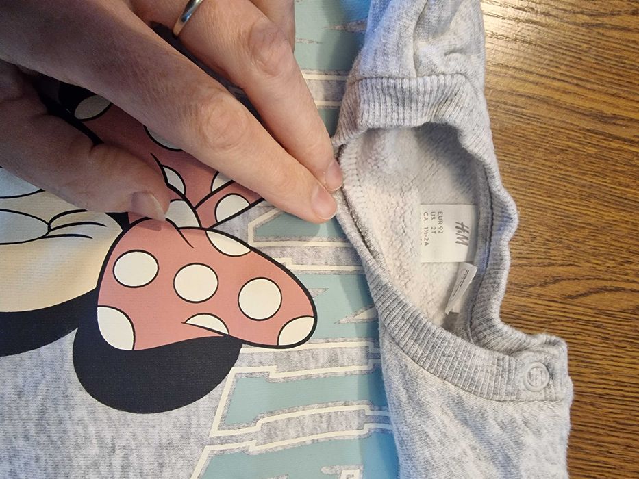 dresy 2 komplety 92 cm dreski h&m myszka minnie