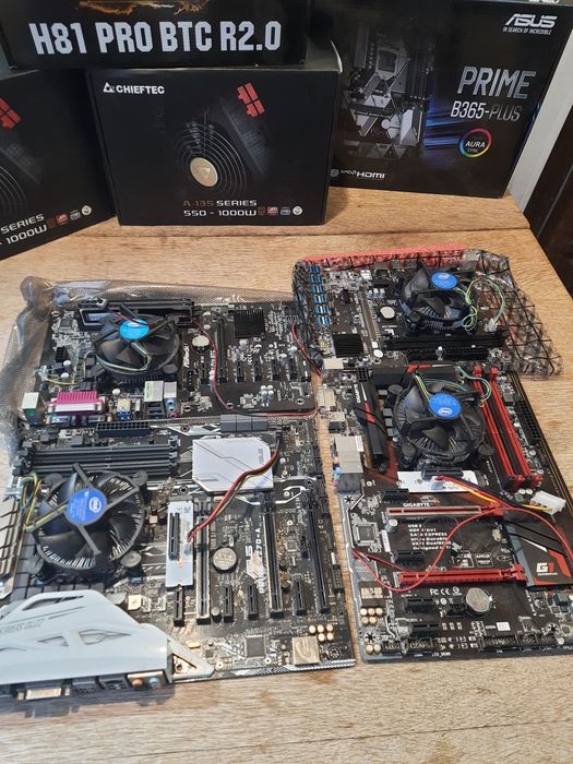 Материнские платы тушки майнинг MSI ASUS BTC GIGABYTE BIOSTAR