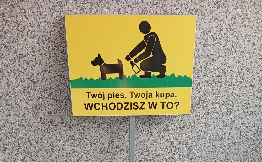Tabliczka informacyjna stojak stelaż