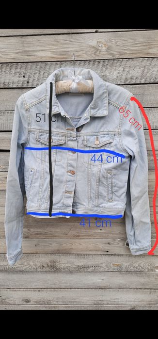 Kurtka jeansowa bride better togerher ślub panna młoda m 38