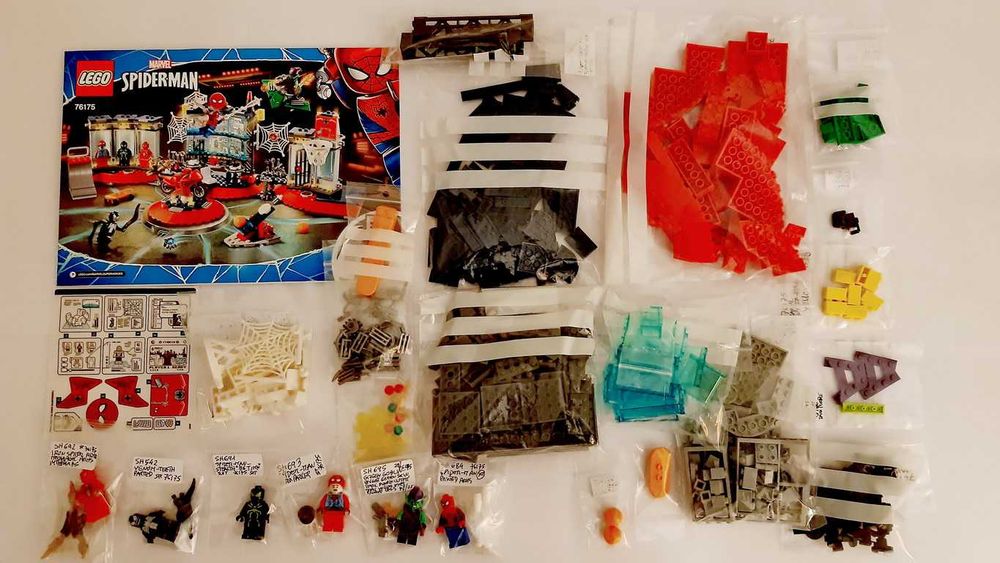 Lego Marvel 76175 Attack on the Spider Lair em peças novas