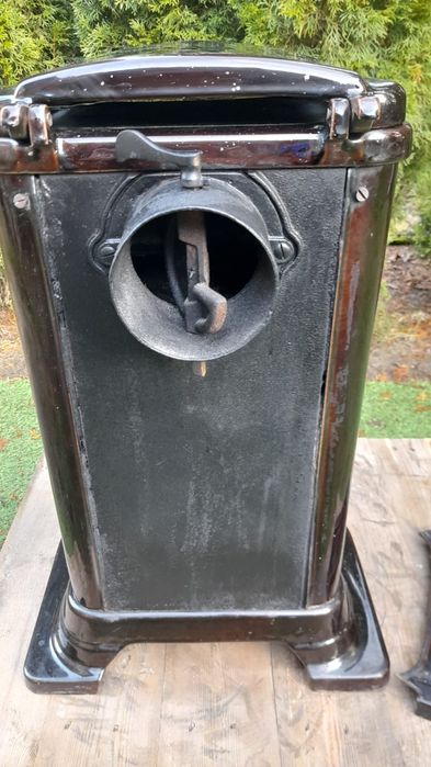 Piec koza kominek żeliwny szamot emaliowany genius