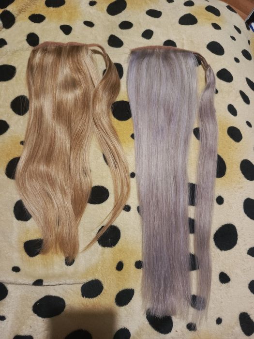 Kucyk naturalny blond popielaty