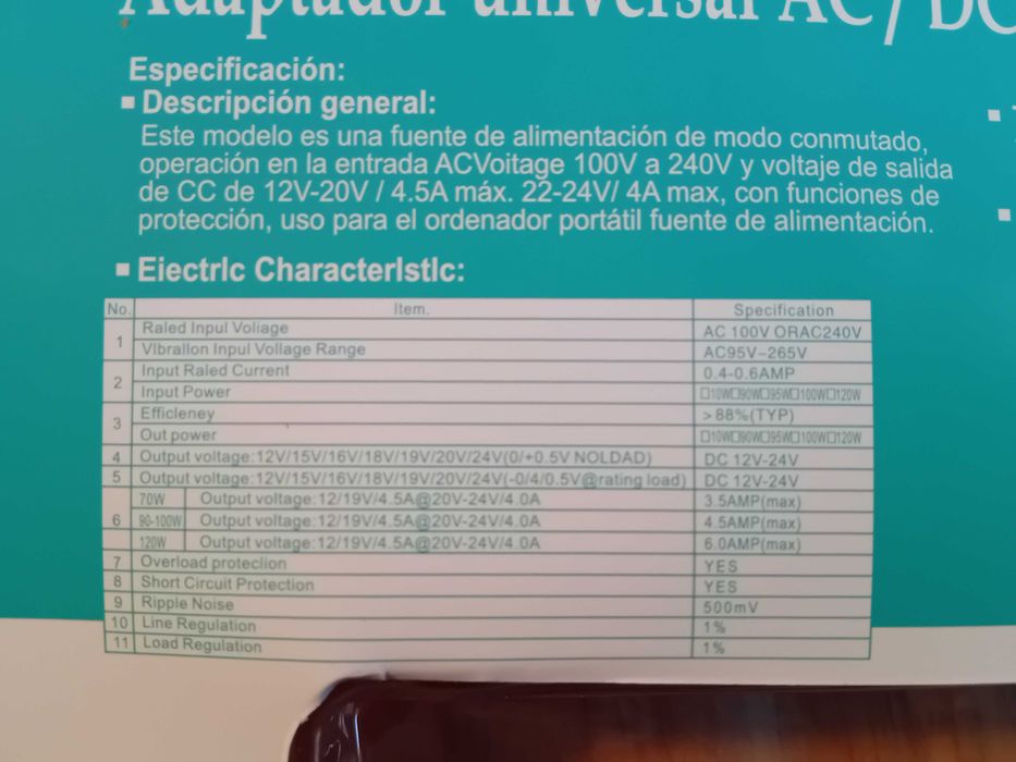 Carregador Universal para Portatéis