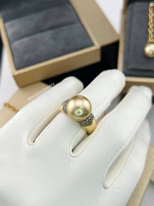 Набор с жемчугом  Бренд YVEL оригинал золото 750