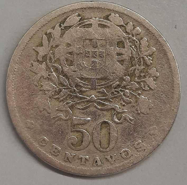 Moedas 50 centavos da República Portuguesa