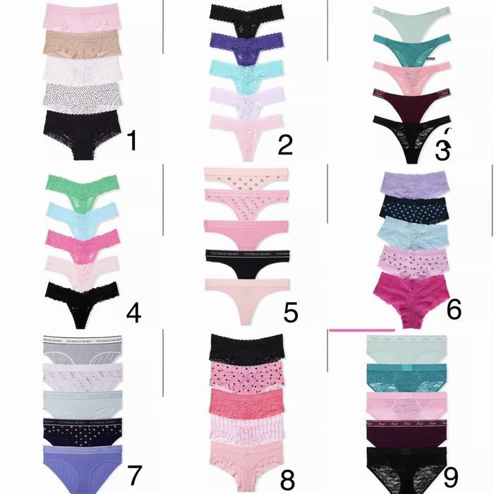 Паки трусиків від Victoria’s Secret