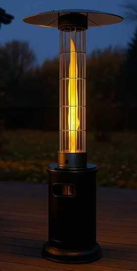 Обогреватель газовый уличный на 5–12.5 кВт. Обігрівач газовий.