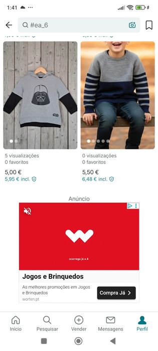 Conjunto roupas 6 anos - 8 peças