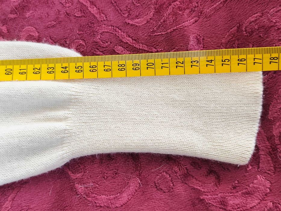 Wełna 100% kremowy sweter PartTwo