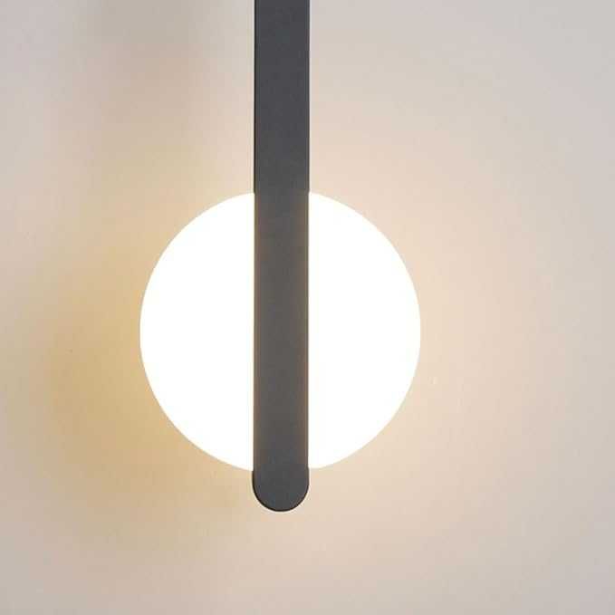 Czarne akrylowe lampy wiszące