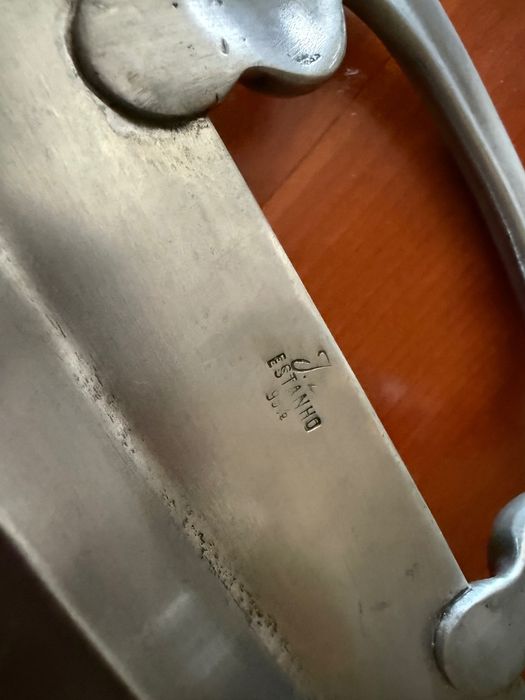 Conjunto de chá em Estanho com bandeja