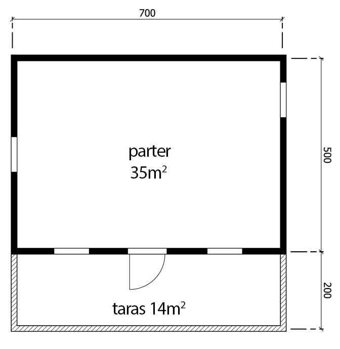 Dom z bali - domek letniskowy całoroczny