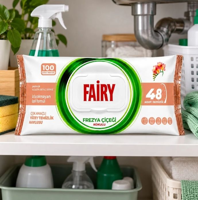 Fairy chusteczki czyszczące uniwersalne Frezja 100