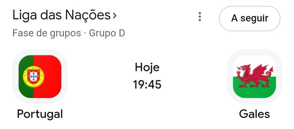 Portugal-Pais de Gales