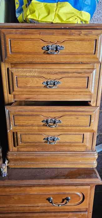 Cama de Casal + Cómoda e Mesinhas de Cabeceira