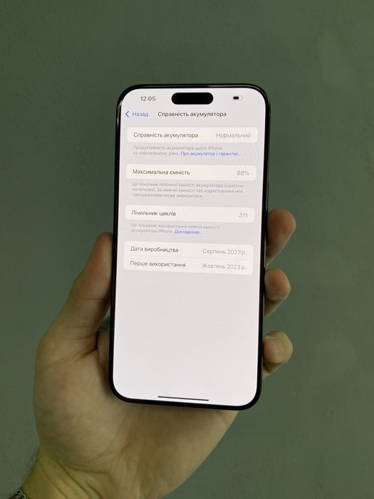 iPhone 15 Pro Max 256Gb Black Titanium Neverlock від Магазину