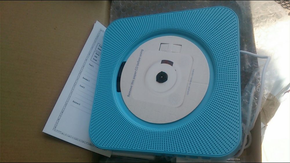 Głośnik bluetooth aux radio cd player usb pilot nowe