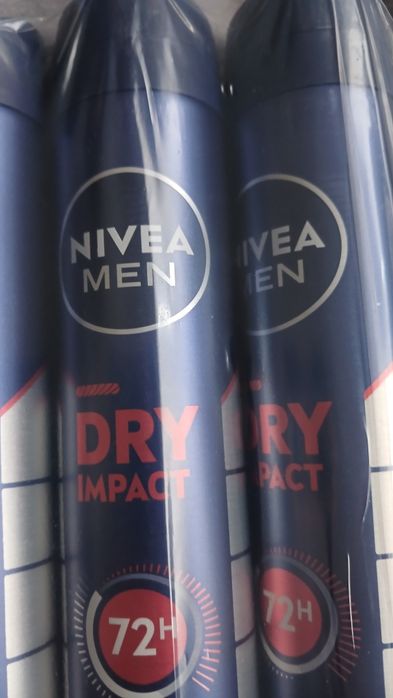 5x 200ml Nivea Men Dry Impact Desodorizante